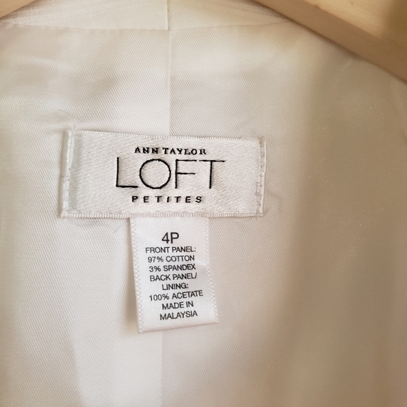 4P White Ann Taylor Loft Vest - Picture 4 of 9